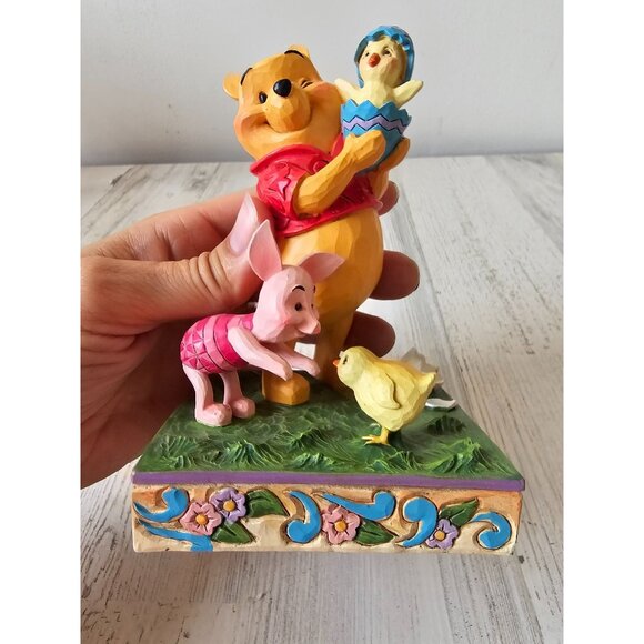 Jim shore spring surprise Winnie the Pooh piglets chick Easter spring statue - Picture 7 of 9